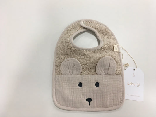 Baby Gi Beige Bear Bib