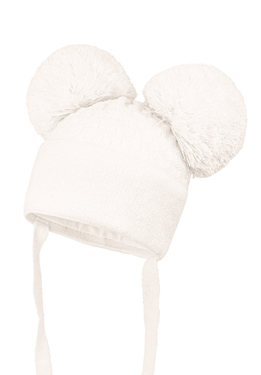Jamiks Knitted Double Pom Hat (Various Colours) Deirdre
