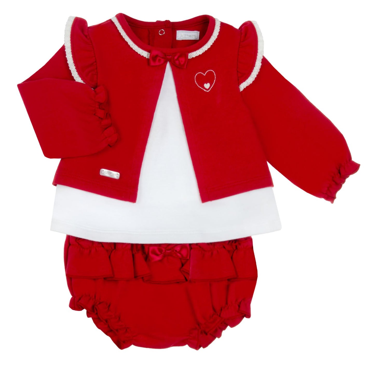 Amore Girls Red Jam Pant Set AW24