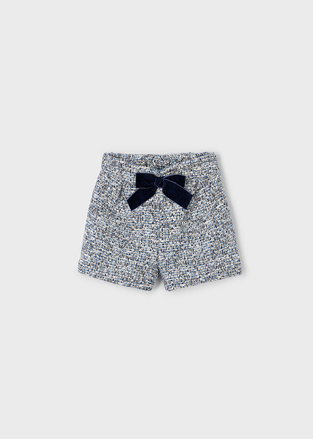 Mayoral Girls Blouse & Blue Shorts Set AW25