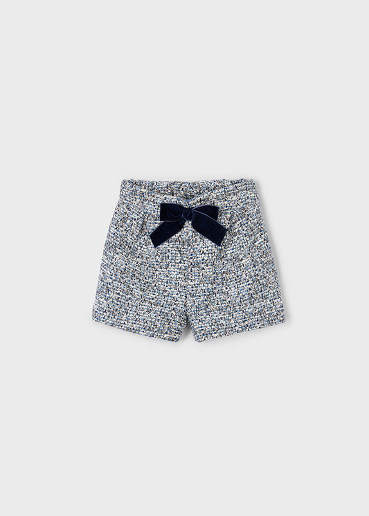 Mayoral Girls Blouse & Blue Shorts Set AW25
