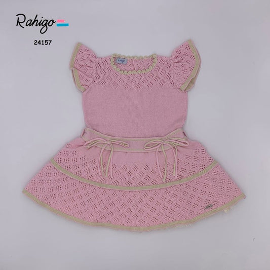 Rahigo Girls Knitted Drop Waist Dress SS24