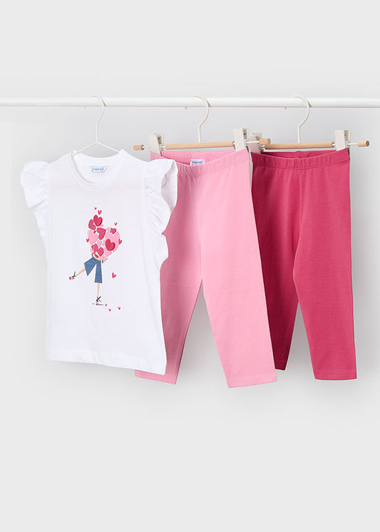 Mayoral Girls 3 Piece Legging Set SS26