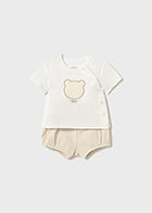 Mayoral Boys Beige Jam Pant Set SS25