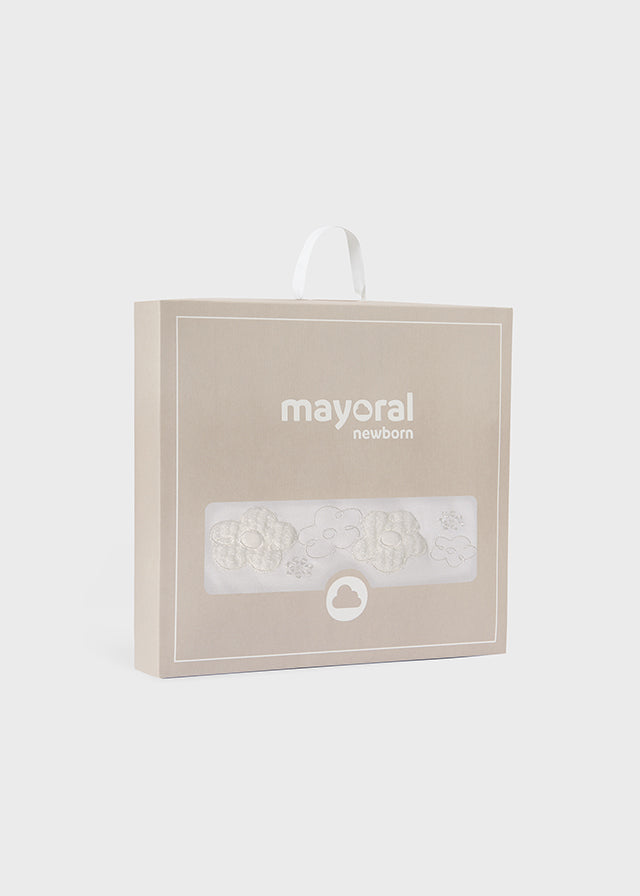 Mayoral Soft Blanket in Pink Or Cream AW25