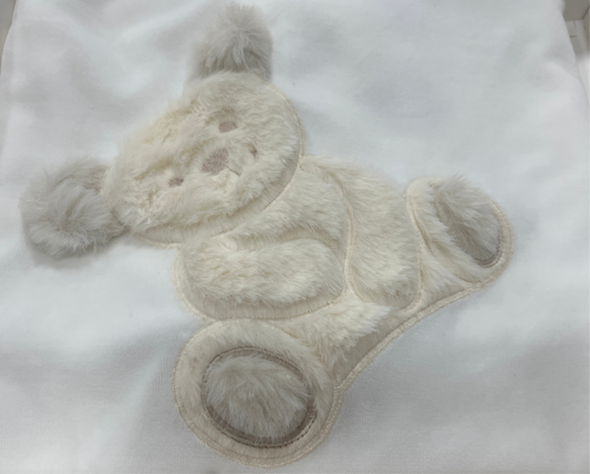 Deolinda Baby Blanket Unisex in Cream/Beige Teddy (Jazz) AW25