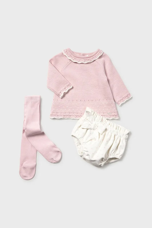 Mayoral Baby Girls Jam Pant Set With Tights AW25