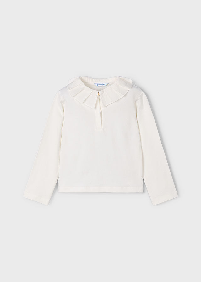 Mayoral Girls Blouse & Blue Shorts Set AW25
