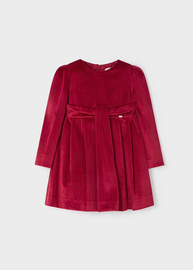 Mayoral Girls Velvet Dress Various Colours AW24