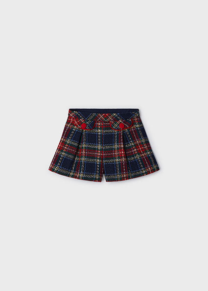 Mayoral Girls Plaid Shorts AW24