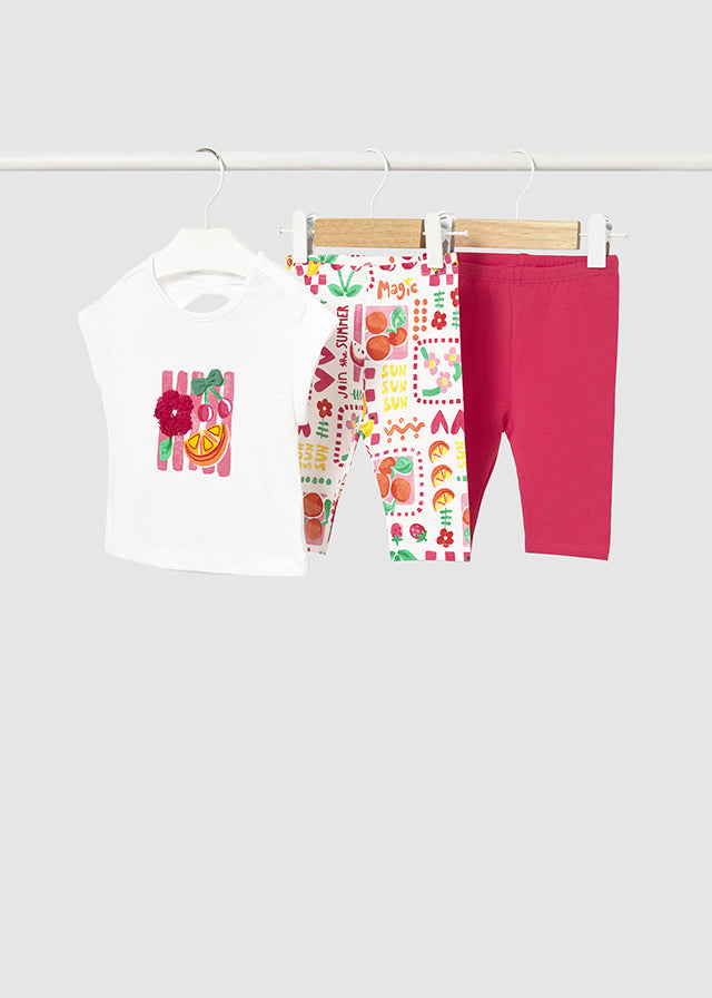 Mayoral Girls 3 Piece Legging Set SS26