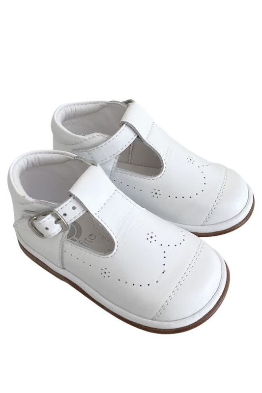 Fofito Boys White Leather Shoes Alvaro