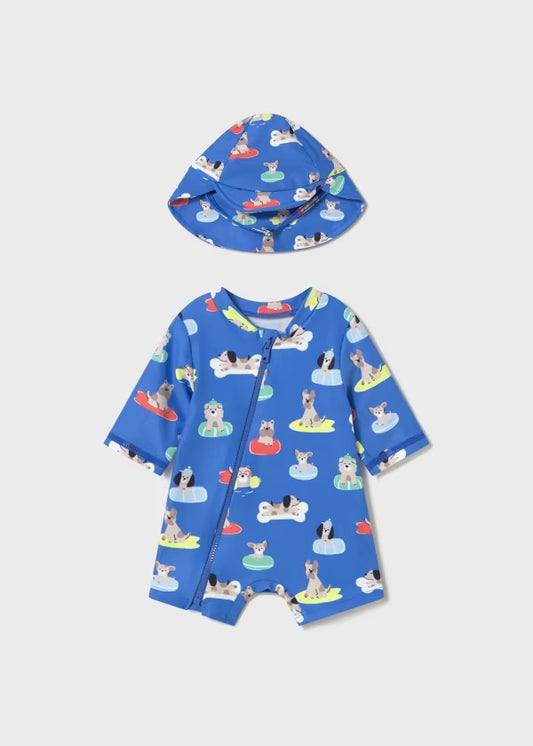 Mayoral Boys Bathing Suit & Hat SS25