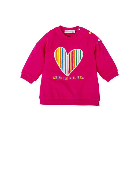 Agatha Ruiz De La Prada Girls Fuchsia Dress and Tights AW25