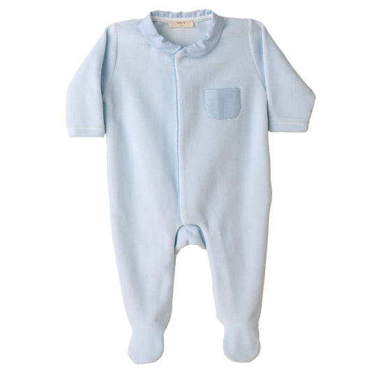 Baby Gi Boys Velour Babygrow AW24