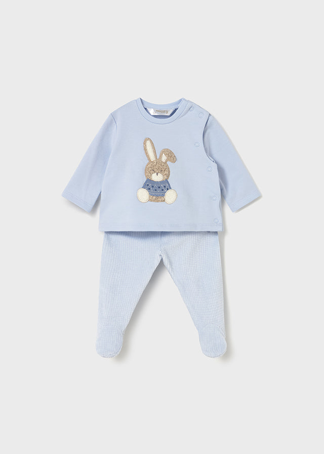 Mayoral Baby Boys 2 Piece Baby Blue Set AW25