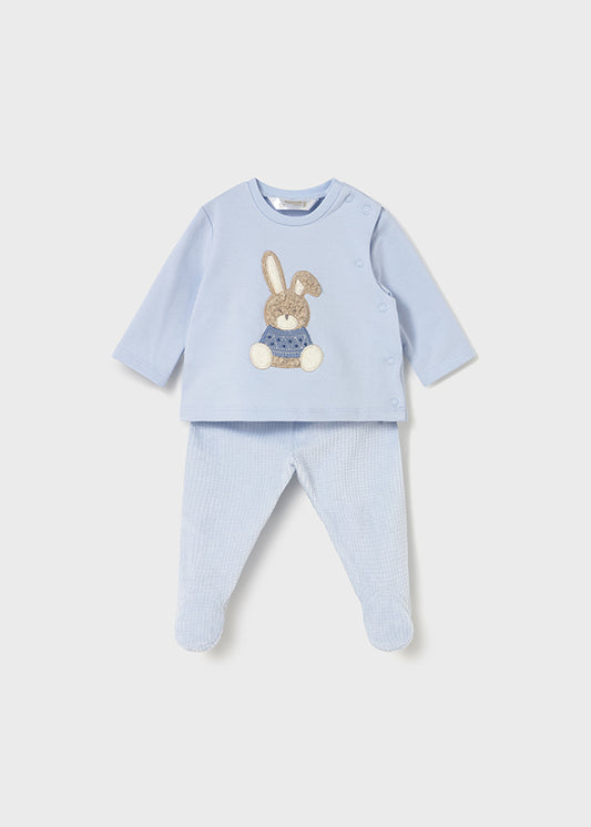 Mayoral Baby Boys 2 Piece Baby Blue Set AW25