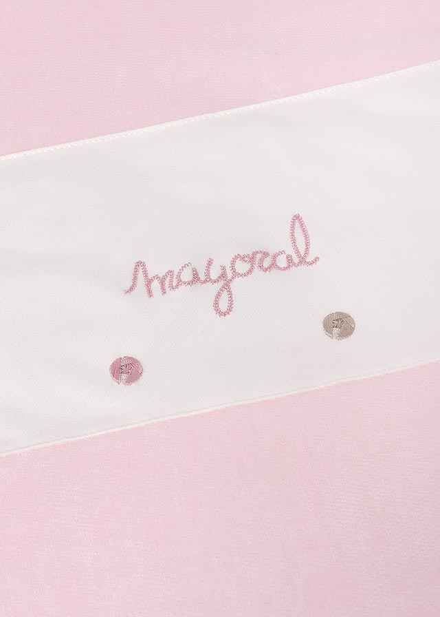 Mayoral Soft Blanket in Pink Or Cream AW25