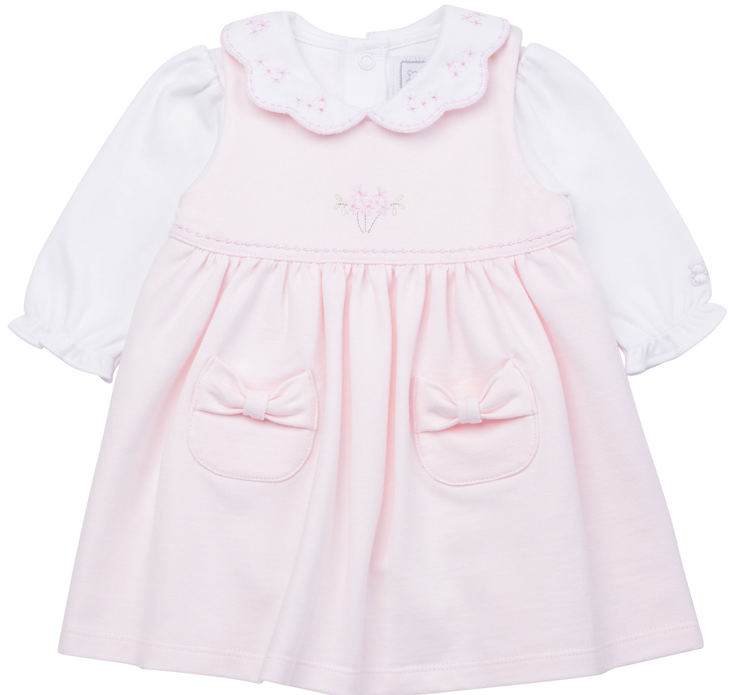 Emile Et Rose Honor Girls Pinafore With Long Sleeve Top/Vest AW24