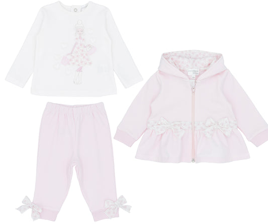 Pastels & Co Girls Pink 3 Piece Set Sky AW24