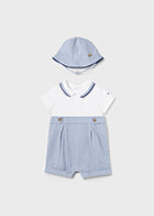 Mayoral Boys Romper And Hat Set SS24