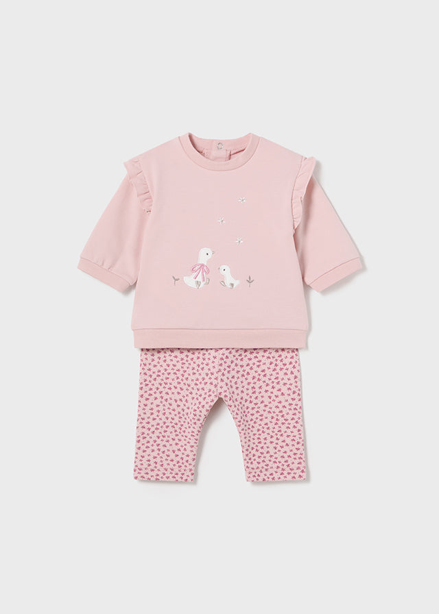 Mayoral Girls Pink Jumper And Legging Set AW24