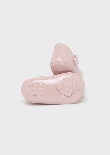 Mayoral Baby Girls Soft Patent Shoes in Rose Pink AW24