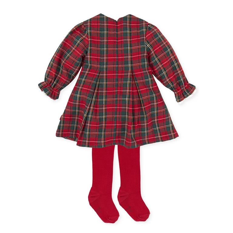 Tutto Piccolo Girls Red Tartan Dress AW