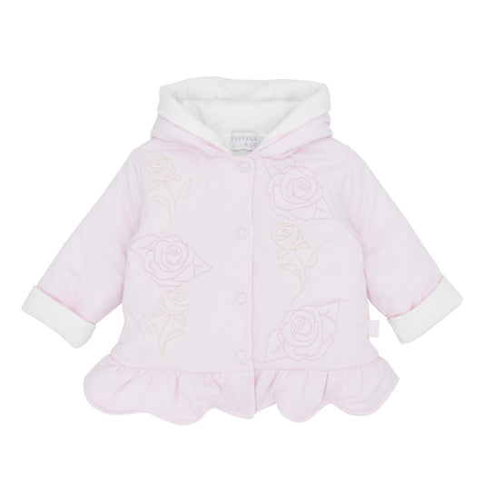 Pastels & Co Layette Girls Pink Jacket AW25 Pia
