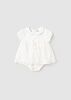 Mayoral Girls White Ceremony Romper SS25