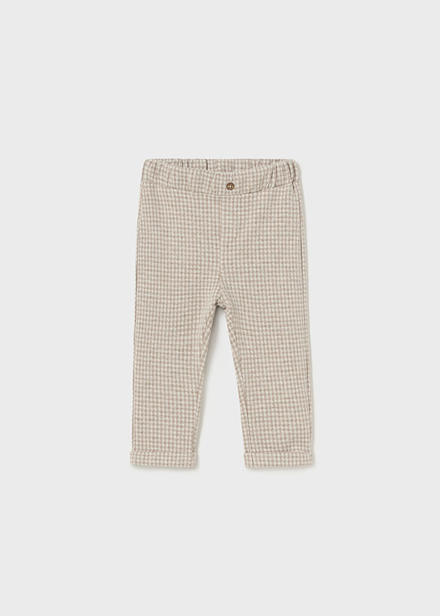 Mayoral Boys Check Trousers And Long Sleeve Dog T-Shirt AW24