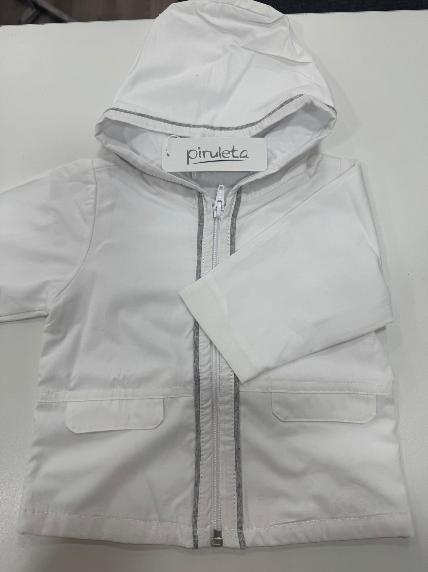 Piruleta Boys White Summer Jacket SS25