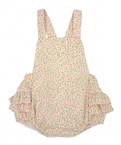 Rapife Girls Floral Dungaree/Romper With Pink Bodysuit SS24