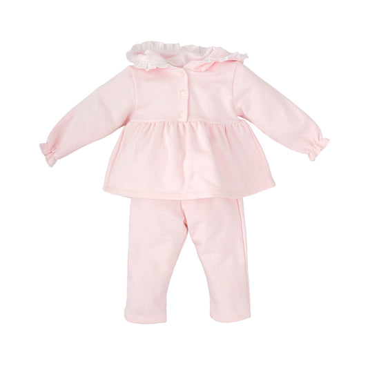 Babidu Girls Pink Hooded 2 Piece Set AW25