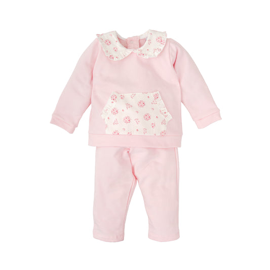 Babidu Girls Pink Flower 2 Piece Set AW25