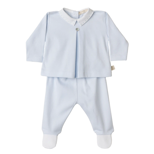 Baby Gi Boys Blue Velour 2 Piece Set