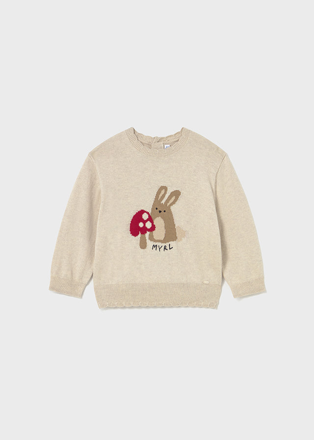 Mayoral Girls Fine Knit Jumper And Velour Legging Set AW25