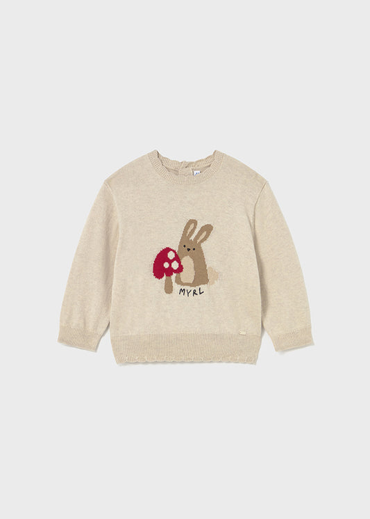 Mayoral Girls Fine Knit Jumper And Velour Legging Set AW25