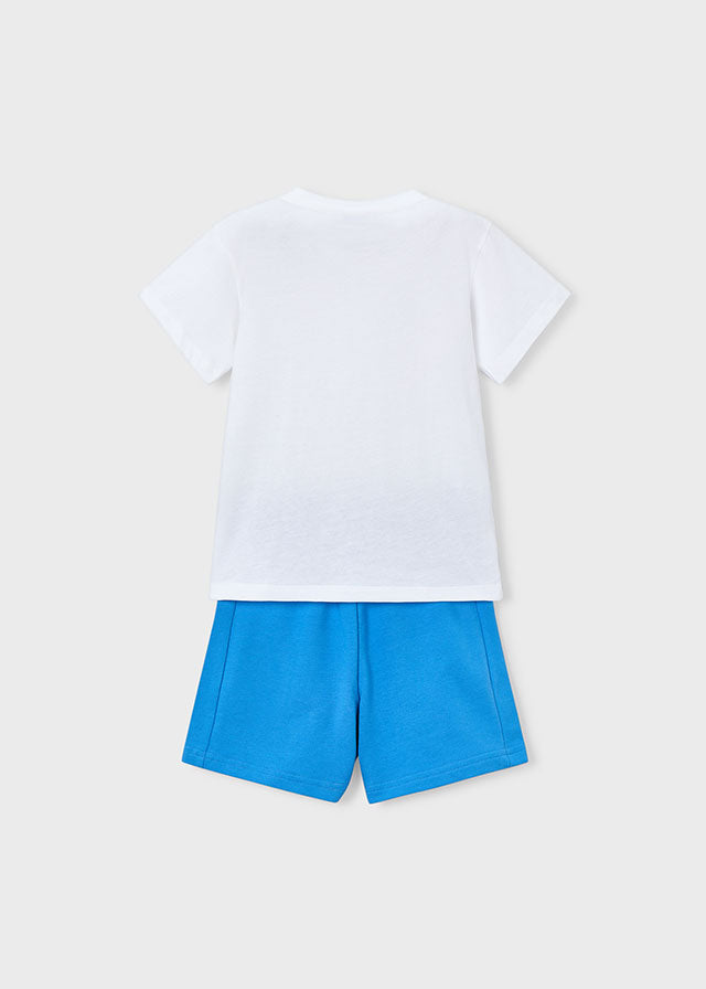 Mayoral Boys Blue Shark Short Set SS26