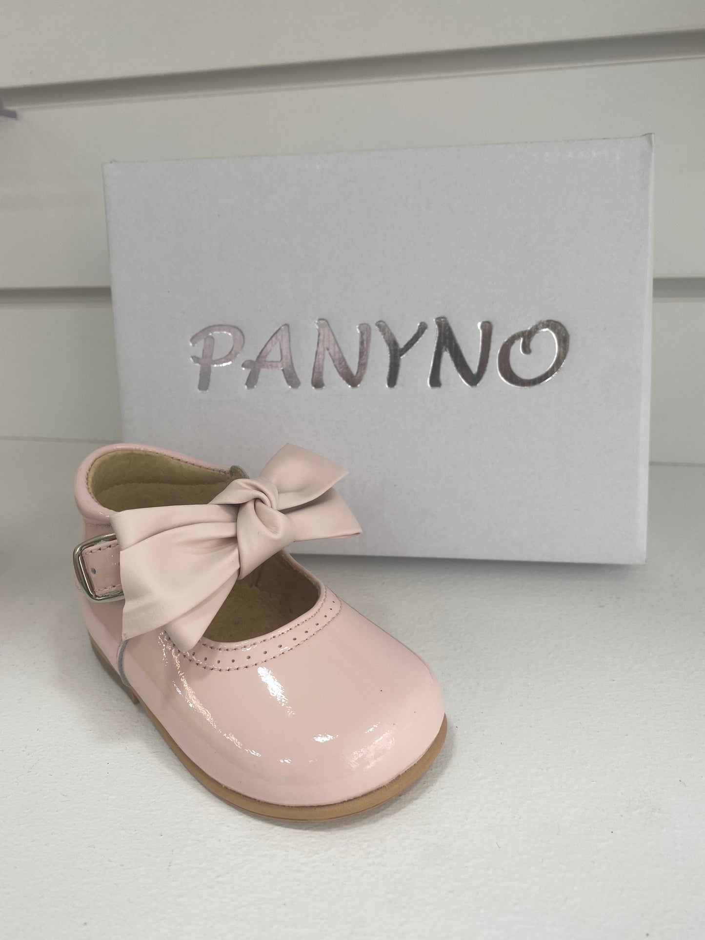 Panyno Girls Pink Bow Shoes