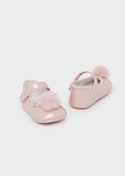 Mayoral Baby Girls Soft Patent Shoes in Rose Pink AW24