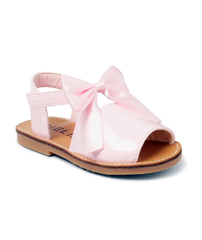 Melia Girls Pink Bow Sandals Martina