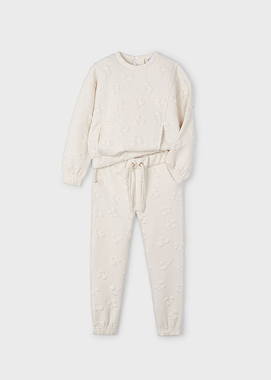 Mayoral Girls Cream Padded Tracksuit AW24