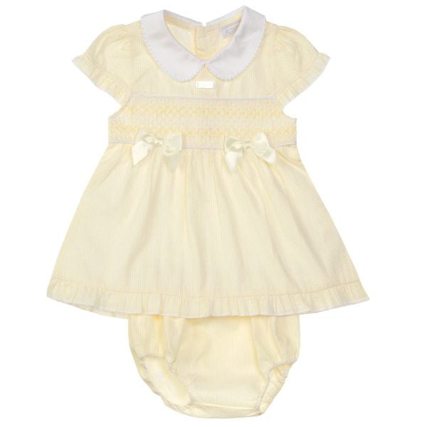 Amore Girls Lemon/White Dress And Pants SS25