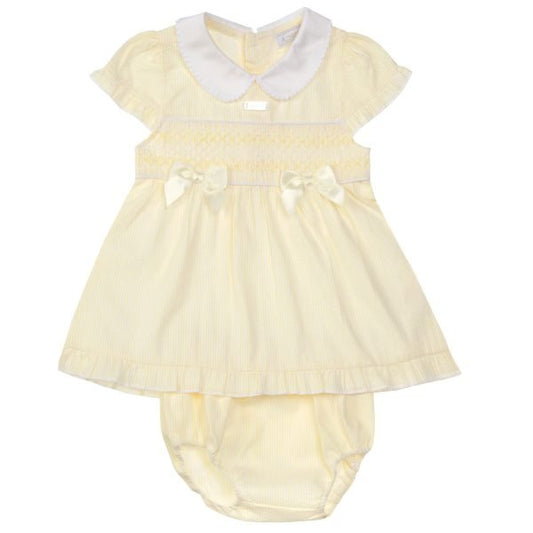 Amore Girls Lemon/White Dress And Pants SS25