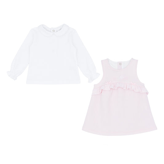 Pastels & Co Girls Unity Pinafore Skirt 2 Piece Set AW24