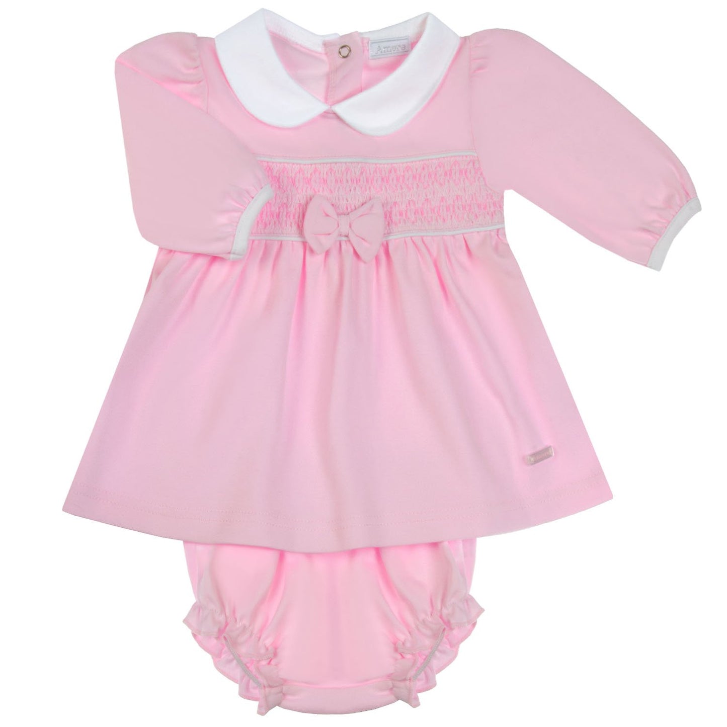 Amore Girls Smocked Dress & Pant Set AW24