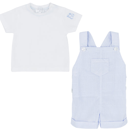 Pastels & Co Short Dungaree And T-Shirt Set Cedric SS24