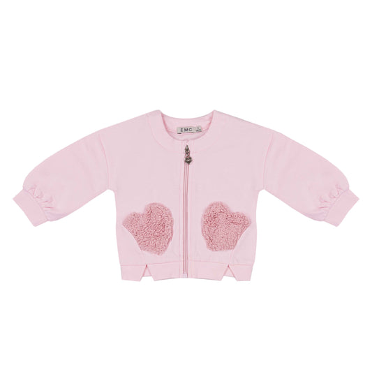 EMC Girls Pink Zipper AW24