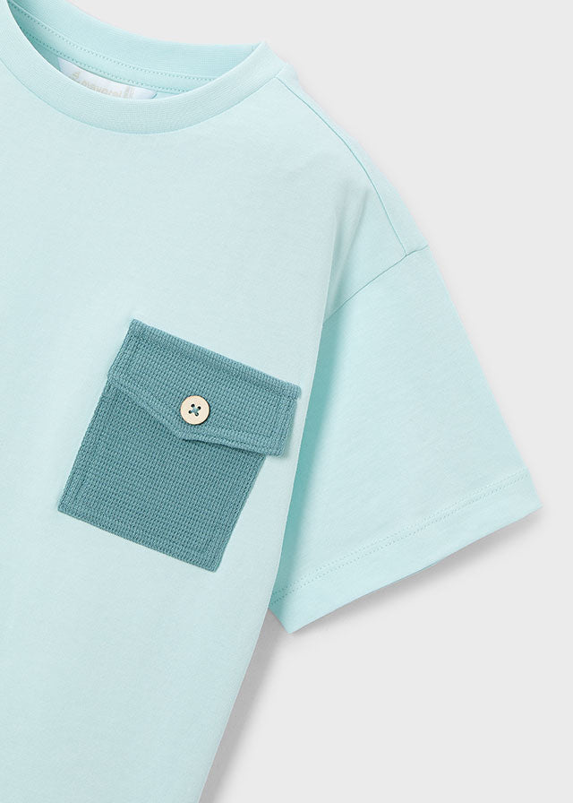 Mayoral Boys 3 Piece Short Set Sage And Beige SS26